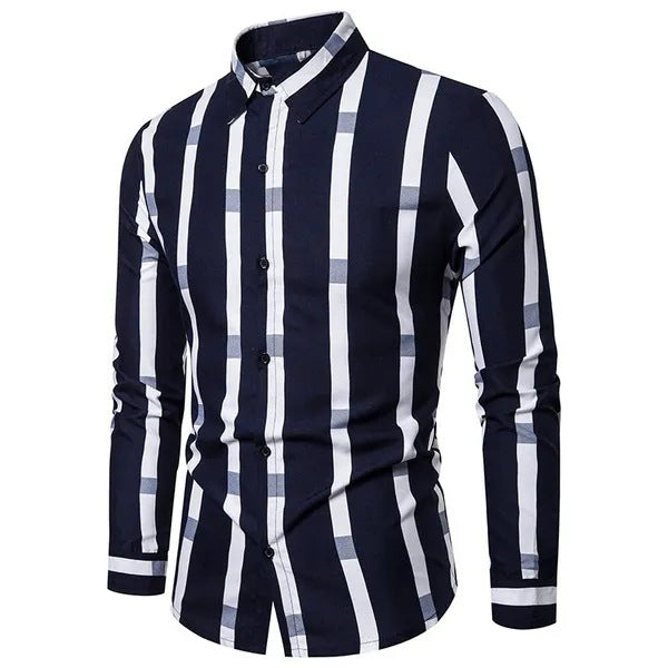 Business Slim-fit Long-sleeved Shirt