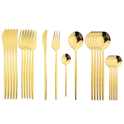 24Pcs  Cutlery Set