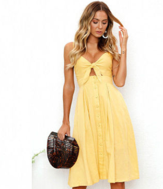 Summer Dress Sleeveless Backless