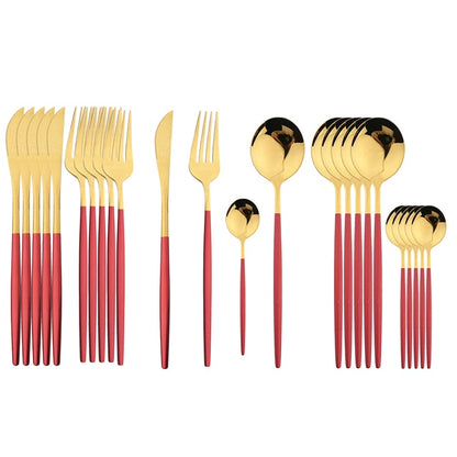 24Pcs  Cutlery Set