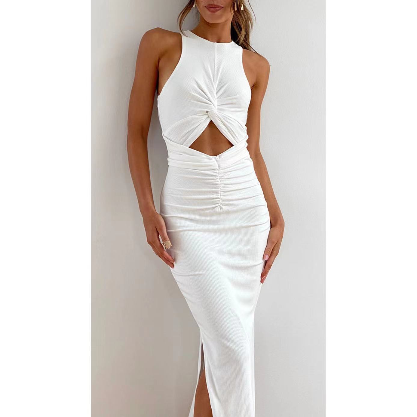 Casual Slim Fit Slit Dress