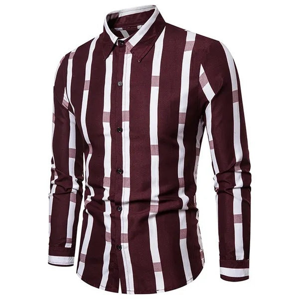 Business Slim-fit Long-sleeved Shirt