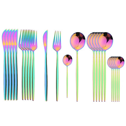 24Pcs  Cutlery Set