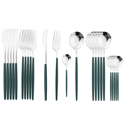 24Pcs  Cutlery Set