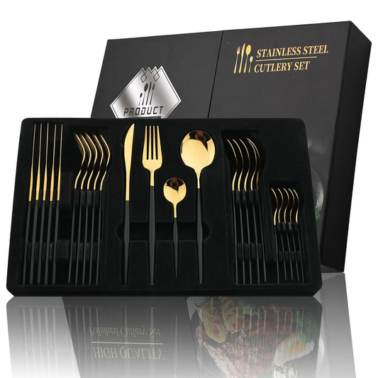 24Pcs  Cutlery Set