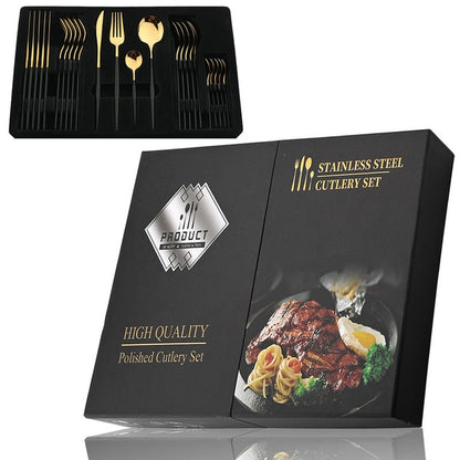 24Pcs  Cutlery Set