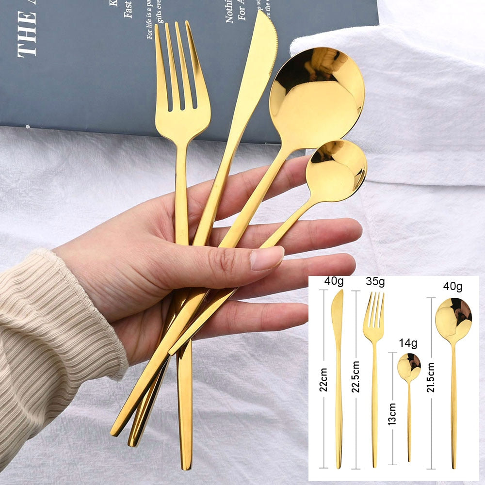 24Pcs  Cutlery Set