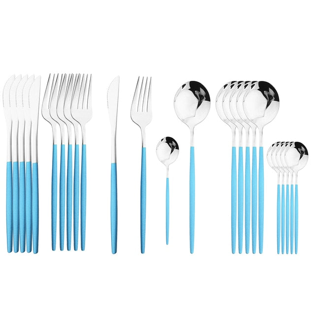 24Pcs  Cutlery Set